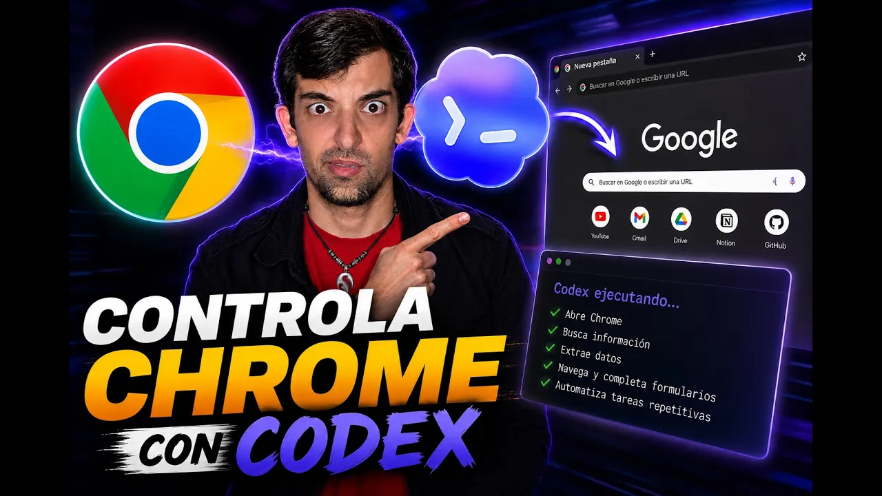 Miniatura del vídeo Le di acceso a Chrome a Codex y esto pasó